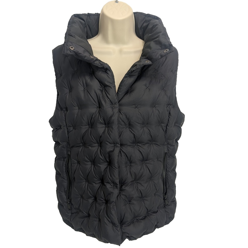 The North Face Women's Holladown Crop Quilted Puffer Vest -‎ SIZE LARGE in Black